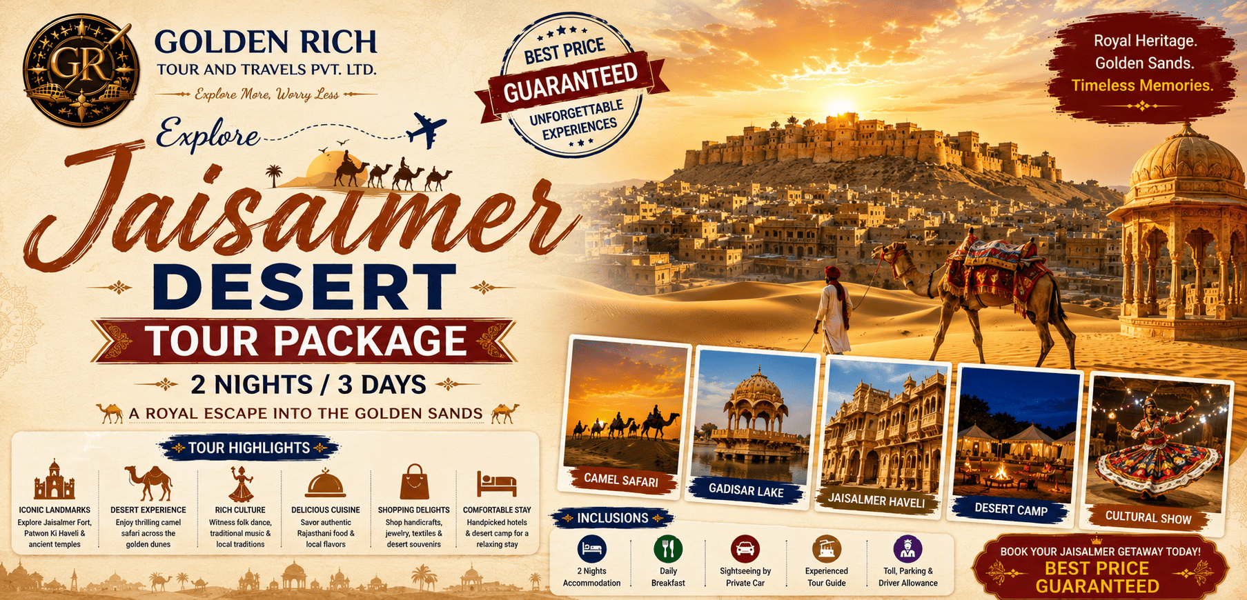 Jaisalmer Desert Tour Package