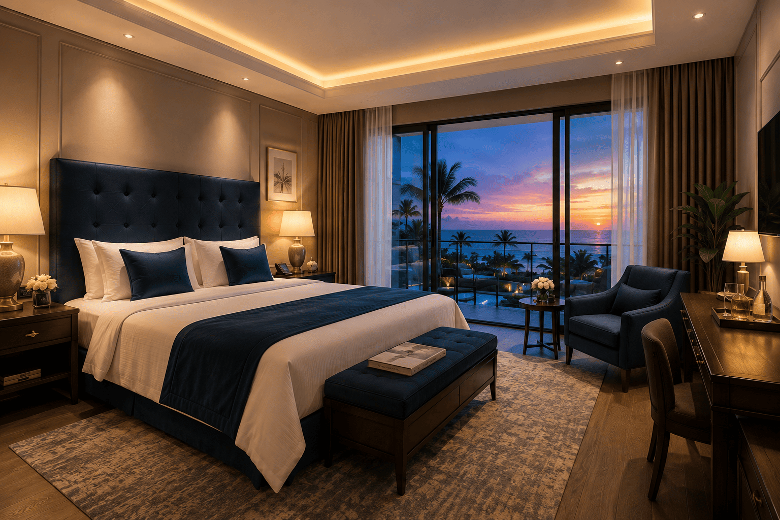 Luxury hotel room